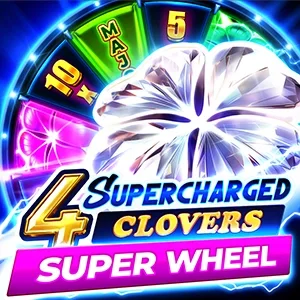 4 Supercharged Clovers: Super Wheel game