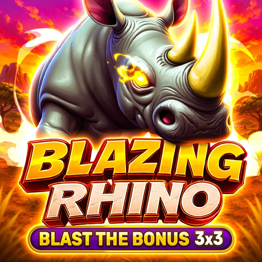 Blazing Rhino - Blast The Bonus 3x3 game